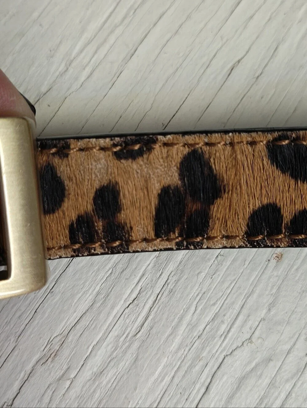 leather Banana Republic Leopard Belt 37 In Long